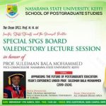 SPECIAL SPGS BOARD VALEDICTORY LECTURE SESSION