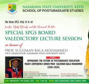 Read more about the article SPECIAL SPGS BOARD VALEDICTORY LECTURE SESSION