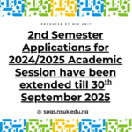 2ND SEMESTER APPLICATIONS FOR 2024/2025 ACADEMIC SESSION HAS BEEN EXTENTED TILL 30TH SEPTEMBER 2025
