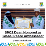 SPGS Dean Honored as Global Peace Ambassador