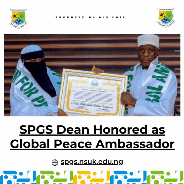Read more about the article SPGS Dean Honored as Global Peace Ambassador